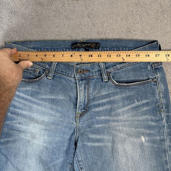 Lucky Brand Legend Jeans Women’s Size 12/31 Sister New Zoe Boot Selvedge Grunge - Picture 5 of 15